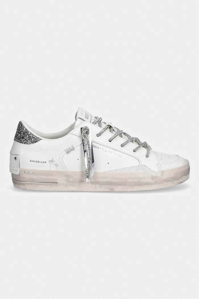 Crime London sneakersy skórzane SK8 DELUXE 29111PP8.10 biały SS26