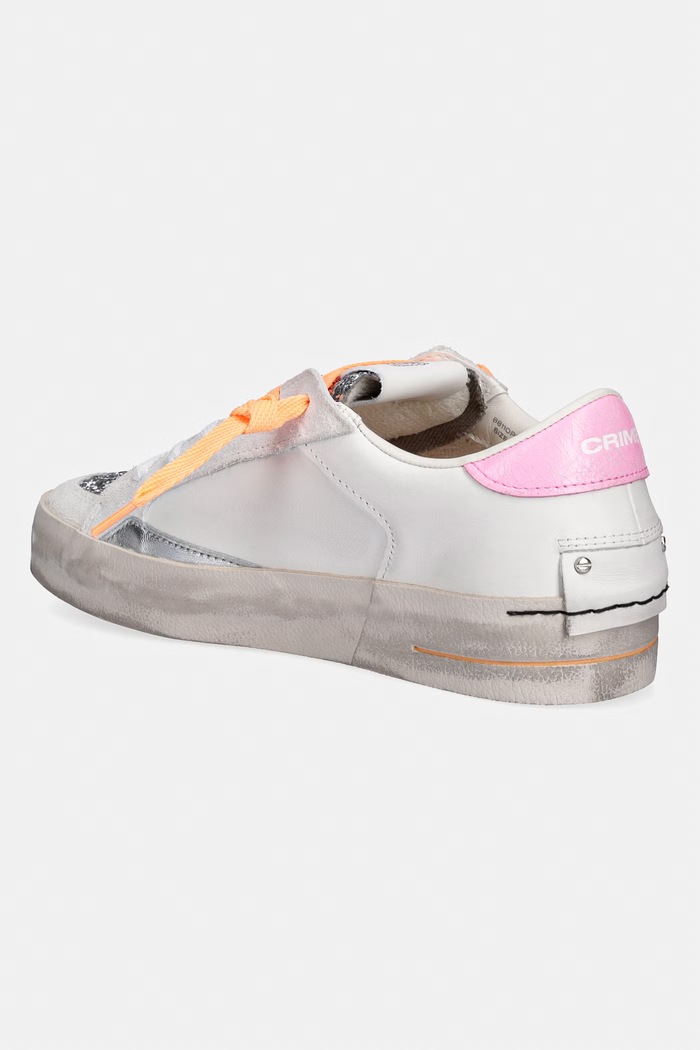 Boty Crime London SK8 DELUXE sneakers boty dámské kožené 88110PP8.10 bílá