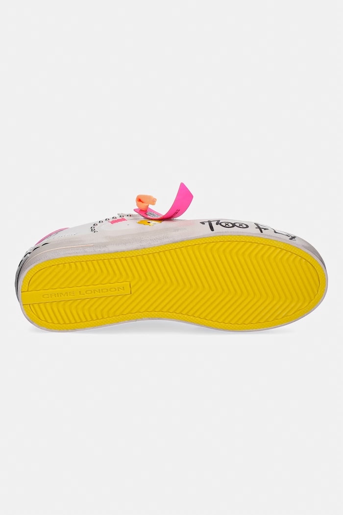 Crime London SK8 DELUXE sneakers boty dámské kožené 88110PP8.10 bílá