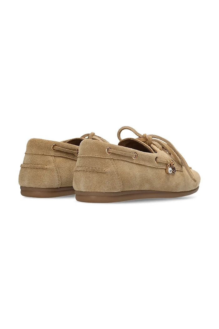 Obuwie Mexx loafersy damskie zamszowe THANDIE SUMMER Loafer MI001200561W.05 beżowy