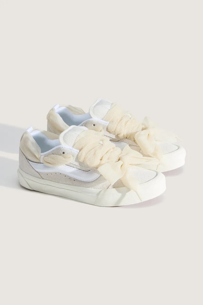 Vans Knu Skool tenisówki damskie zamszowe VN000D6ZJVY1 beżowy SS26