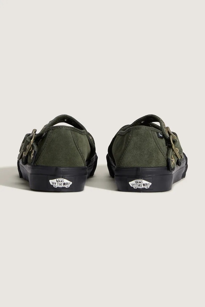 Obuv Vans baleríny semišové Mary Jane Straps VN000D9AOLV1 zelená