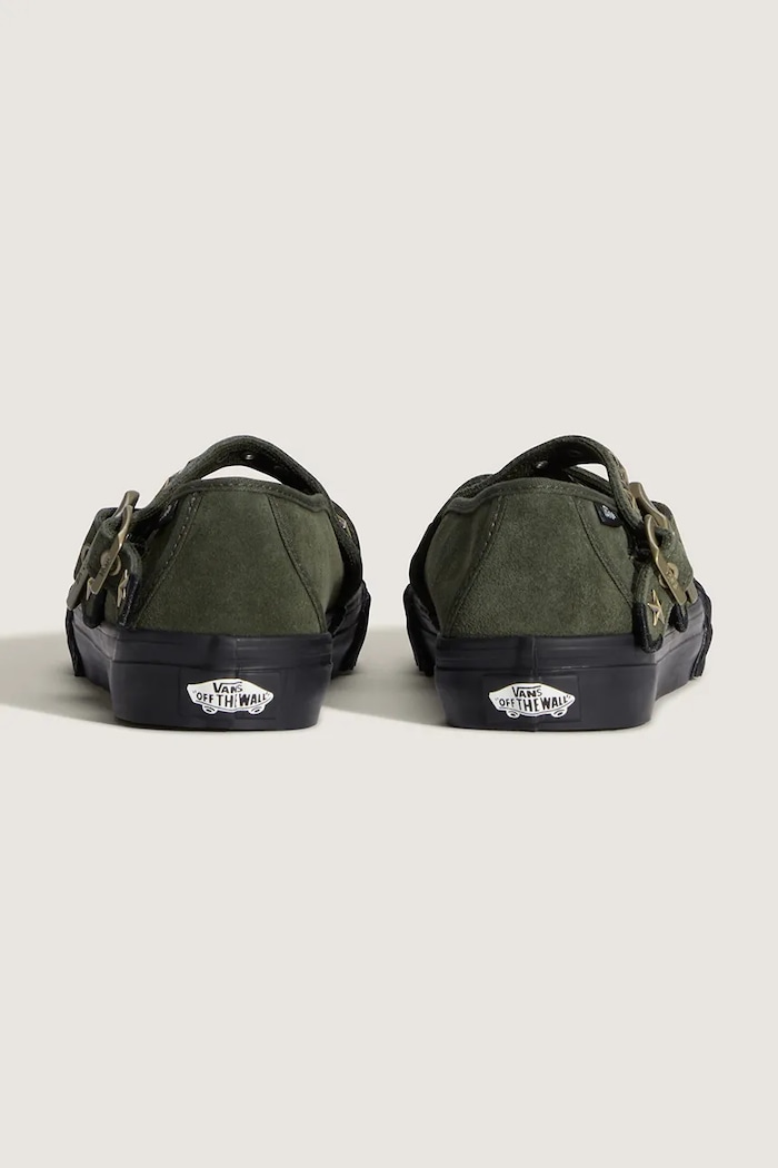 Obuv Vans baleríny semišové Mary Jane Straps VN000D9AOLV1 zelená