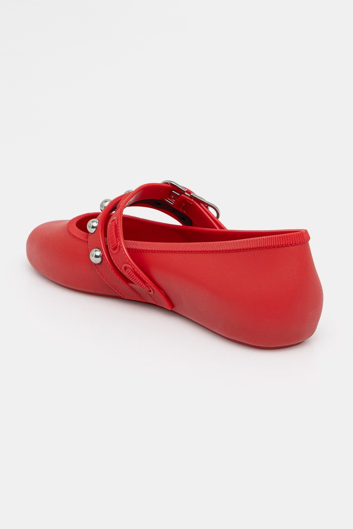 Obuv Melissa baleríny SOFT BALLERINA STUDS AD M37049.BT669 červená