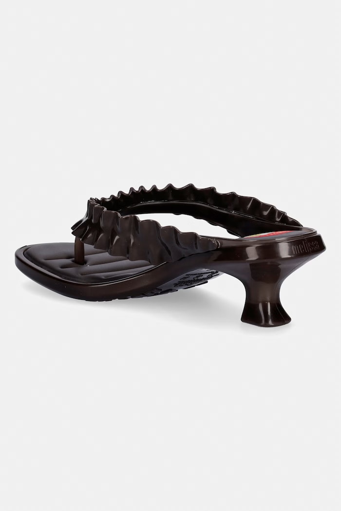 Обувки Melissa джапанки дамски THONG KITTEN HEEL + GANNI AD M38154.BX379 кафяв