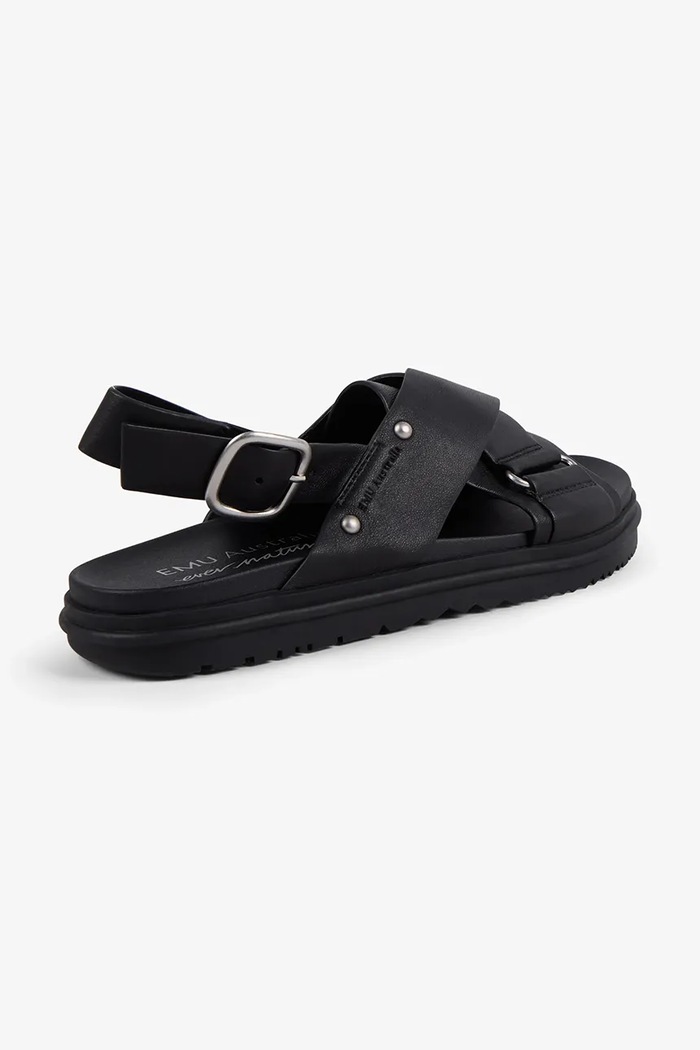 Obuv Emu Australia sandále dámske kožené Faye W13246.BLAK čierna