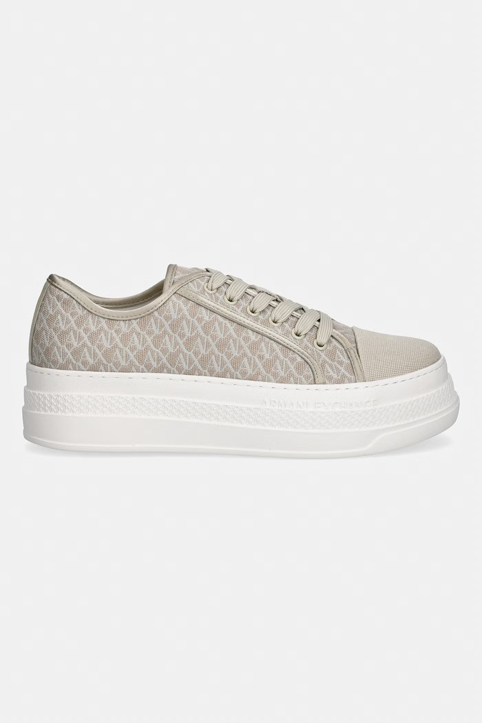 Armani Exchange кеды для женщин XW002786.AF23055.MZ738 бежевый SS26
