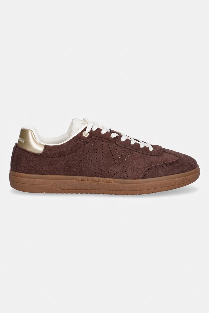 Dámske semišové tenisky Armani Exchange XW002791.AF23058.MZ729 hnedá SS26