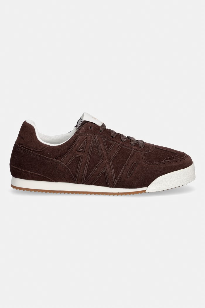 Armani Exchange кроссовки женские замшевые XW002794.AF19687.U6018 коричневый SS26