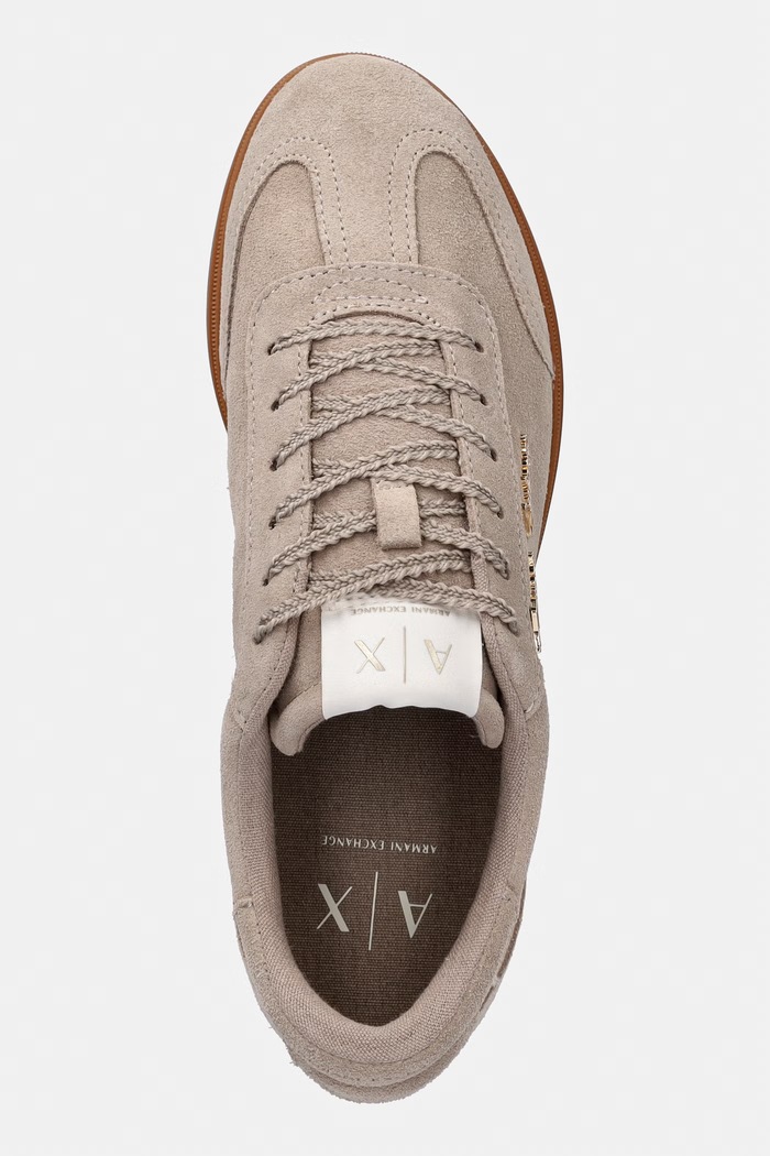 Armani Exchange dámske semišové tenisky béžová XW002797.AF17465.U6223