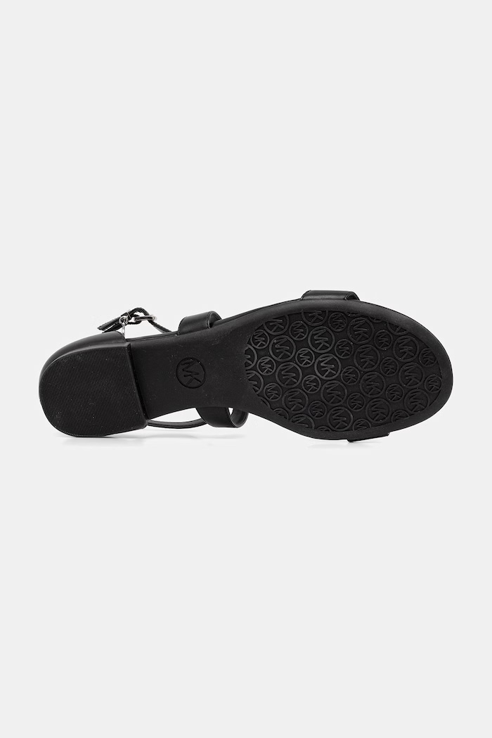 MICHAEL Michael Kors dámske kožené sandále na plochej podrážke Alexa Flex Flat Sandal 40S6AXFS1L.001 čierna
