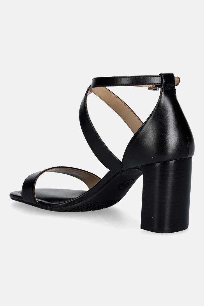 Obuwie MICHAEL Michael Kors sandały skórzane Alexa Flex Mid Sandal 40S6AXMS1L.001 czarny