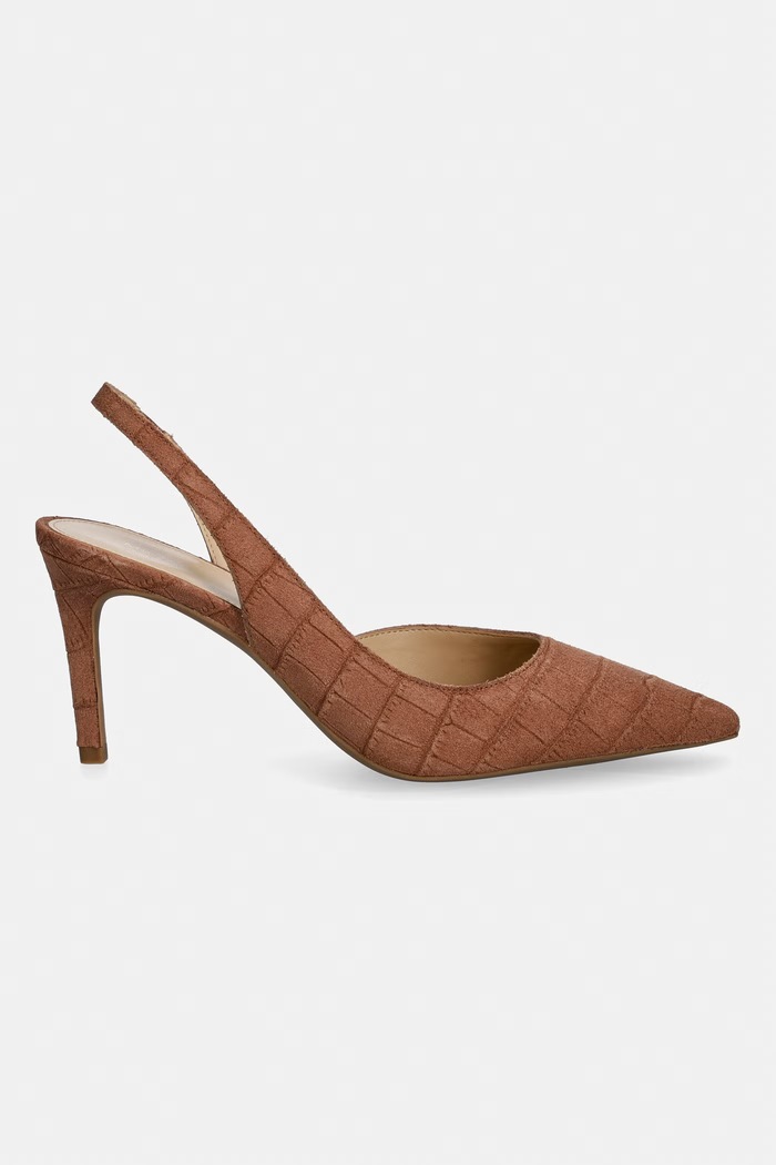 Semišové lodičky MICHAEL Michael Kors Alina Flex Sling Pump 40S6HNMP3S.230 hnedá SS26