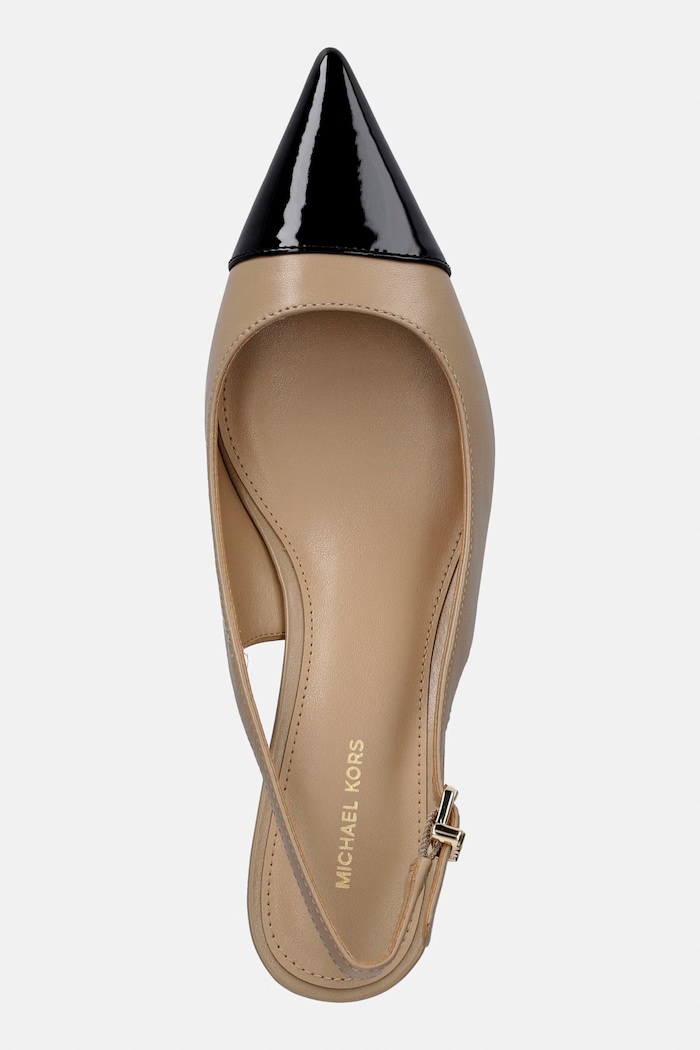 Lodičky MICHAEL Michael Kors Amara Toe Cap Sling Pump béžová 40S6AMMP2L.156