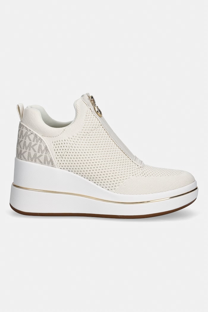 MICHAEL Michael Kors sneakersy Emmy Wedge Zip Slip On 43R6EMFP3D.170 beżowy SS26