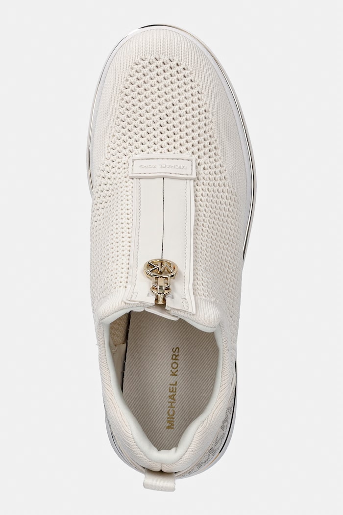 MICHAEL Michael Kors sneakersy Emmy Wedge Zip Slip On beżowy 43R6EMFP3D.170