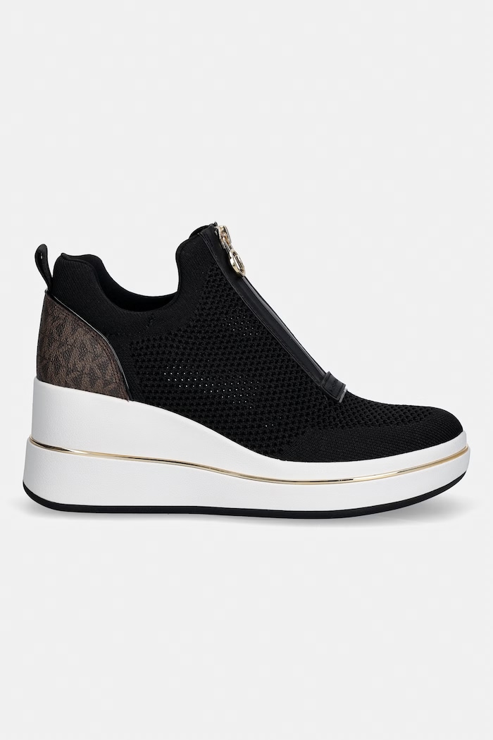 MICHAEL Michael Kors sneakersy Emmy Wedge Zip Slip On 43R6EMFP3D.212 czarny SS26