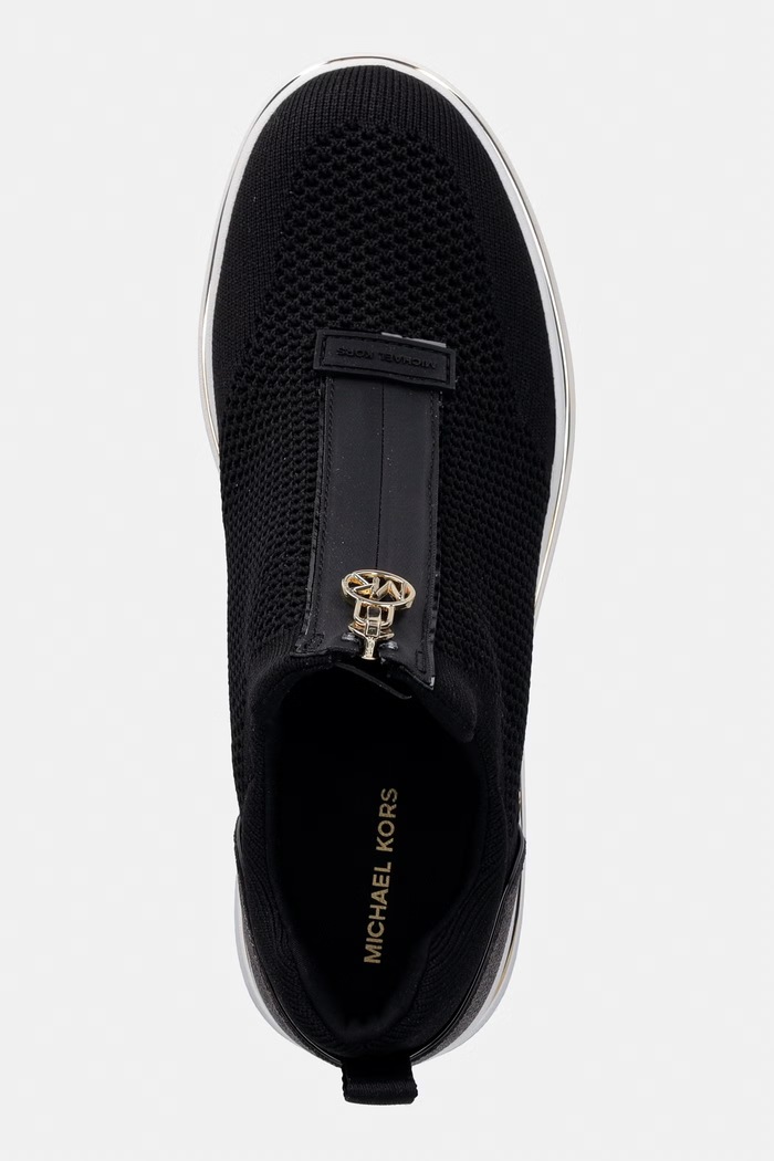 MICHAEL Michael Kors sneakersy Emmy Wedge Zip Slip On czarny 43R6EMFP3D.212