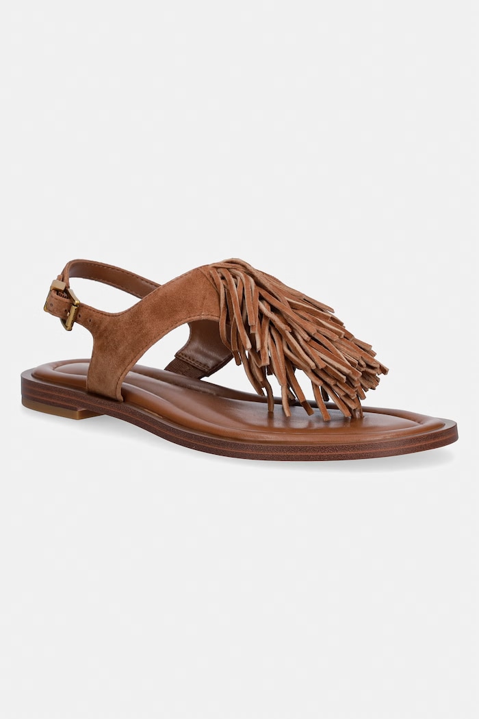 MICHAEL Michael Kors sandały damskie zamszowe Indra Thong Sandal brązowy 40S6INFS1S.230