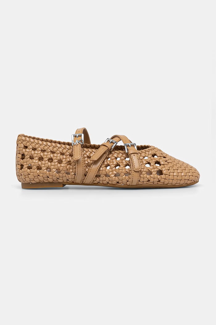 MICHAEL Michael Kors baleríny Indy Woven Flex Ballet 40S6IDFP1L.198 béžová SS26