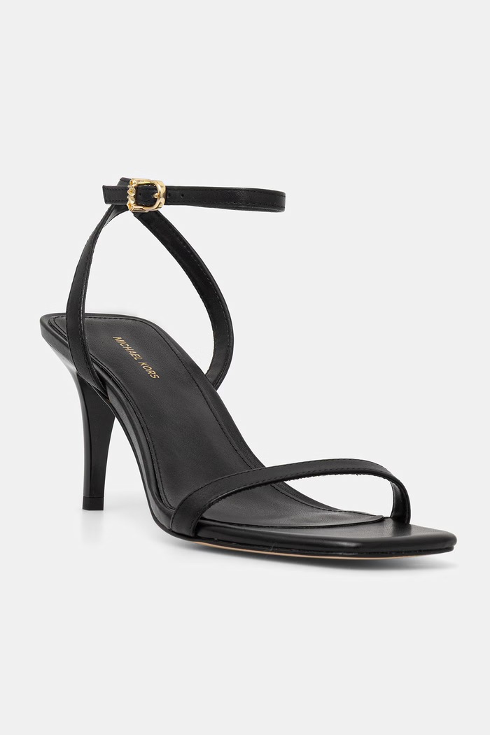 MICHAEL Michael Kors sandały skórzane Liana Mid Sandal 5-8 cm czarny 40S6LNMS1L.001