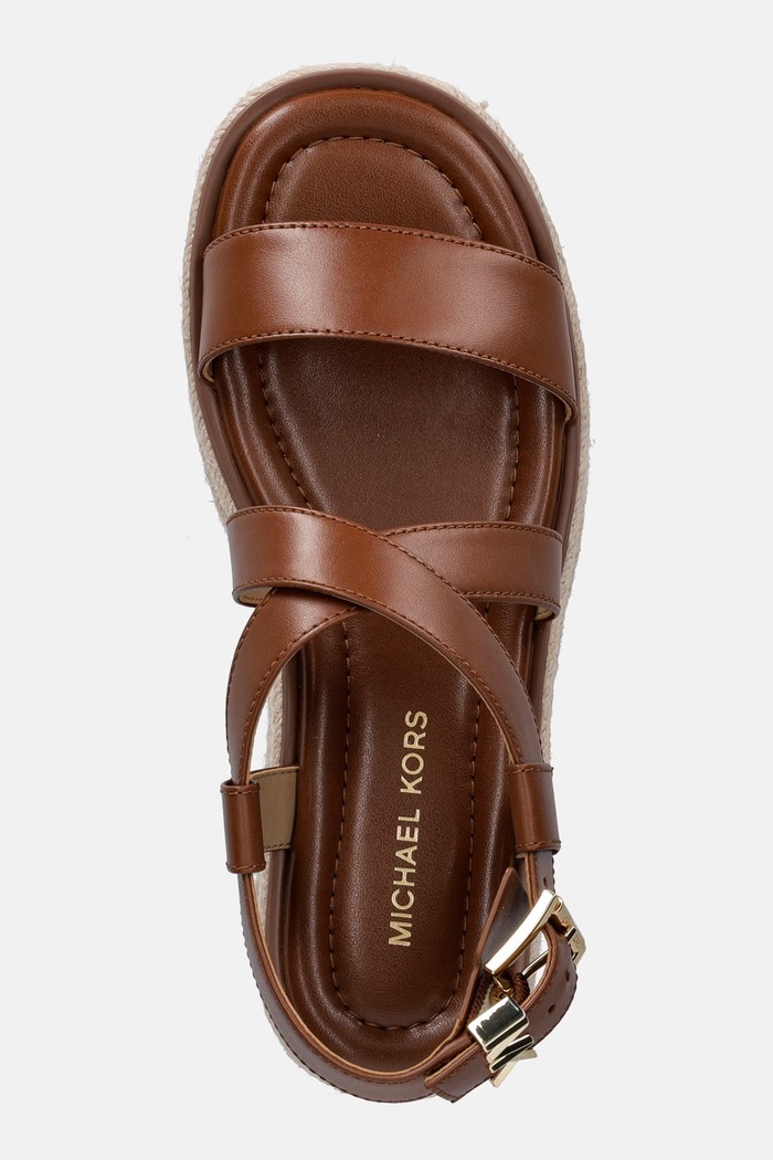 MICHAEL Michael Kors sandale pentru femei Lynn Espadrille Sandal maro 40S5LYFS1L.230