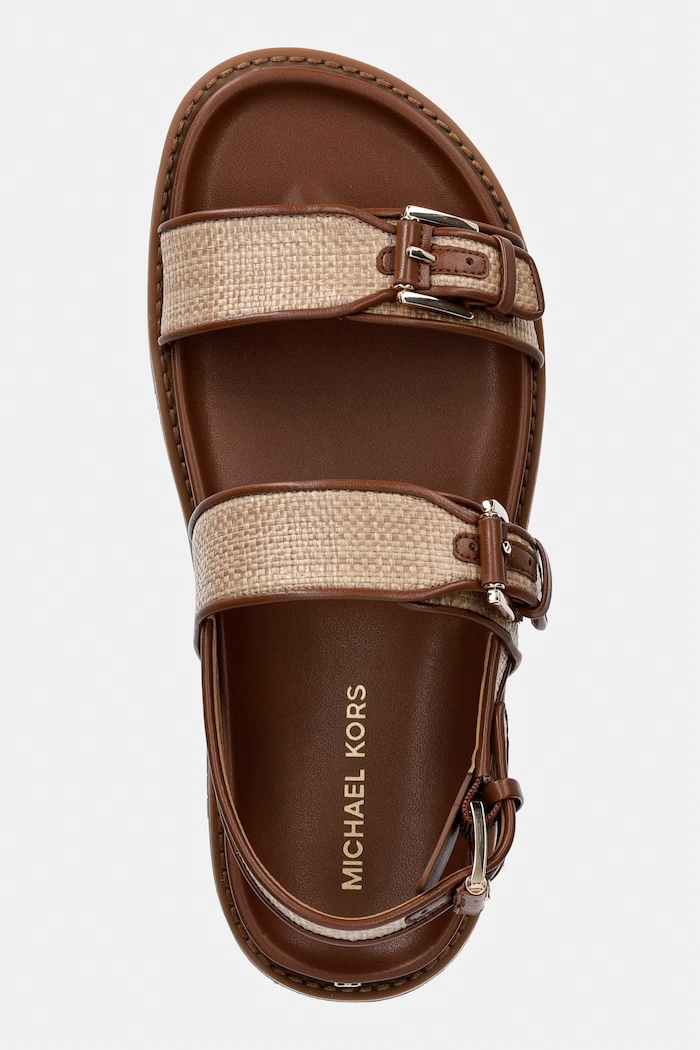 MICHAEL Michael Kors sandale cu toc plat pentru femei Nia Flat Sandal maro 40S6NIFS1D.230