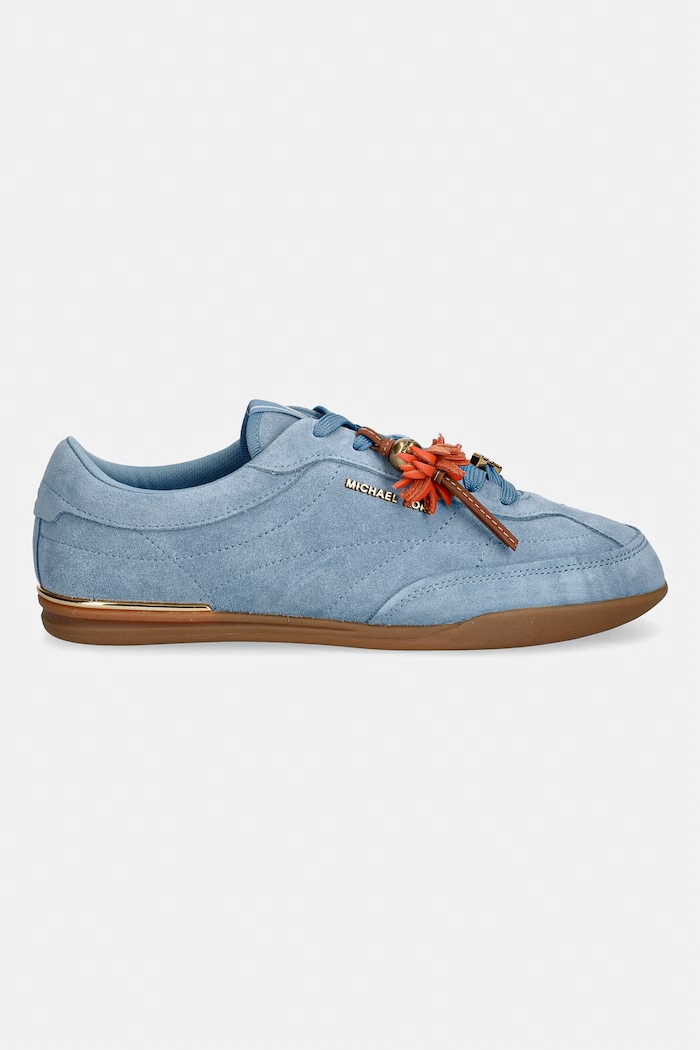 MICHAEL Michael Kors sneakersy zamszowe Nolan Lace Up 43S6NOFS2S.464 niebieski SS26