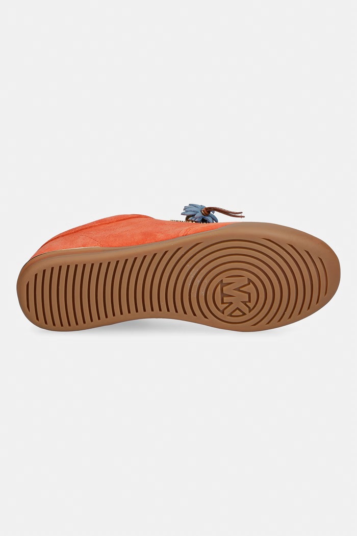 MICHAEL Michael Kors sneakersy zamszowe Nolan Lace Up 43S6NOFS2S.835 pomarańczowy