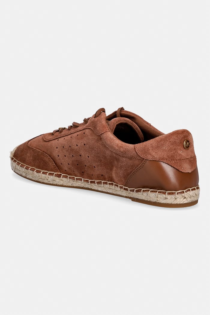 Obuv MICHAEL Michael Kors Ollie Lace Up Espadrille tenisky dámske semišové 43S6SCFS1S.230 hnedá