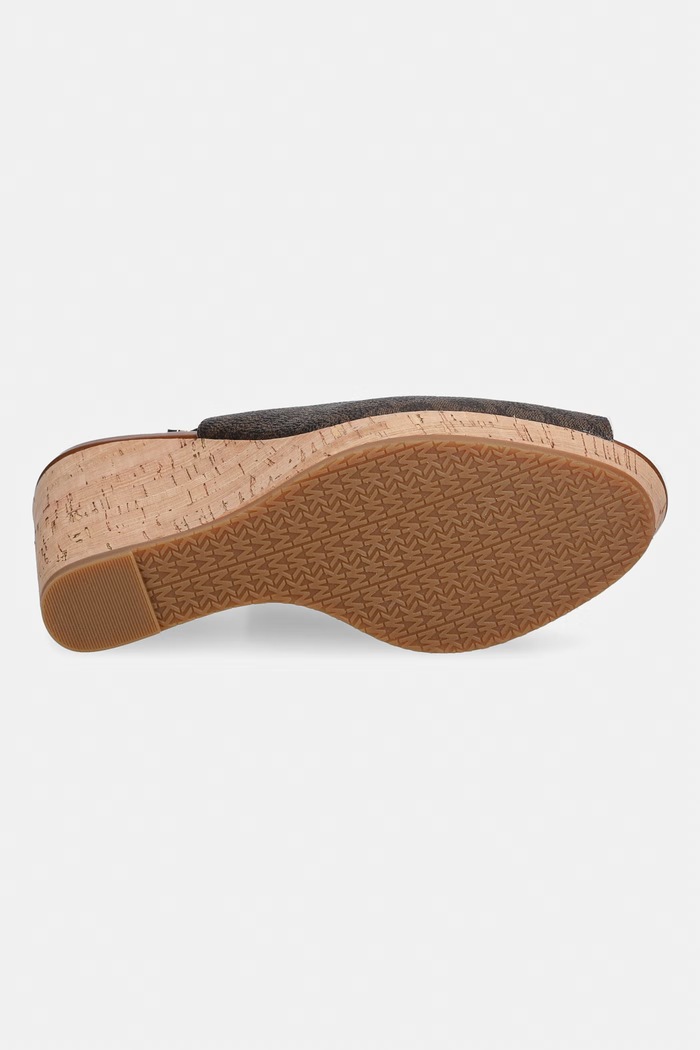 MICHAEL Michael Kors dámske sandále na klinovom podpätku Rosie Wedge 40S6RSHS1B.200 hnedá