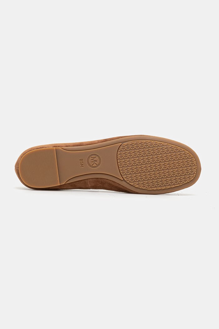 Semišové baleríny MICHAEL Michael Kors Shae Flex Ballet 40S6SHFP1S.230 hnedá