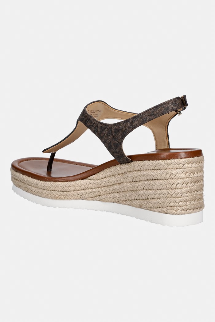 Obuwie MICHAEL Michael Kors sandały Val Thong Wedge 40S6VAMS1B.200 brązowy