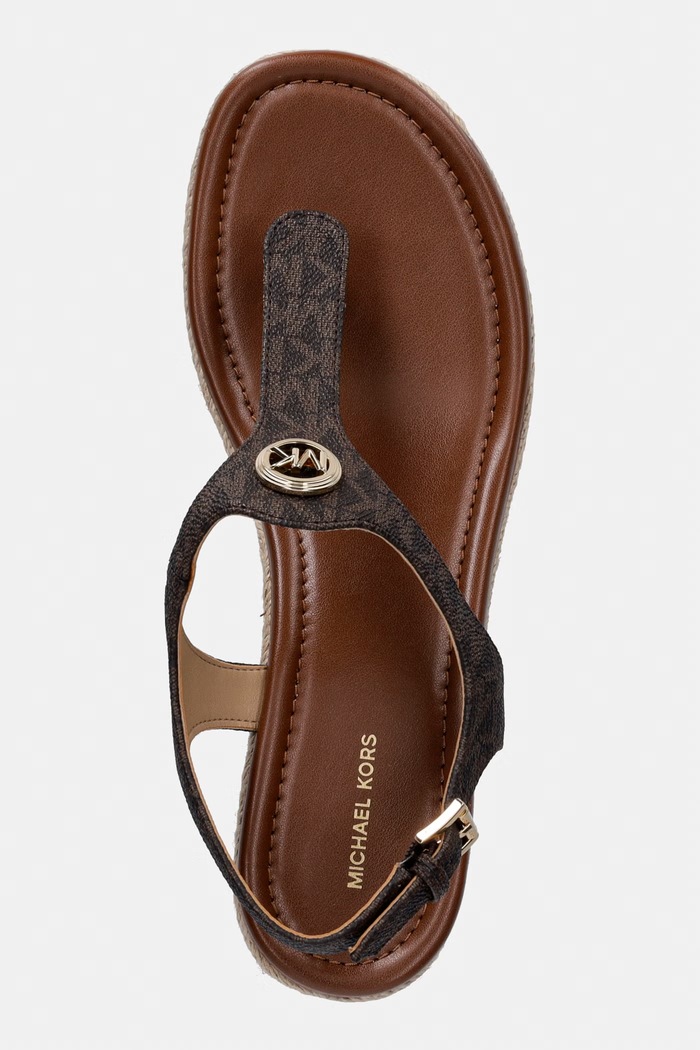 MICHAEL Michael Kors sandały Val Thong Wedge brązowy 40S6VAMS1B.200
