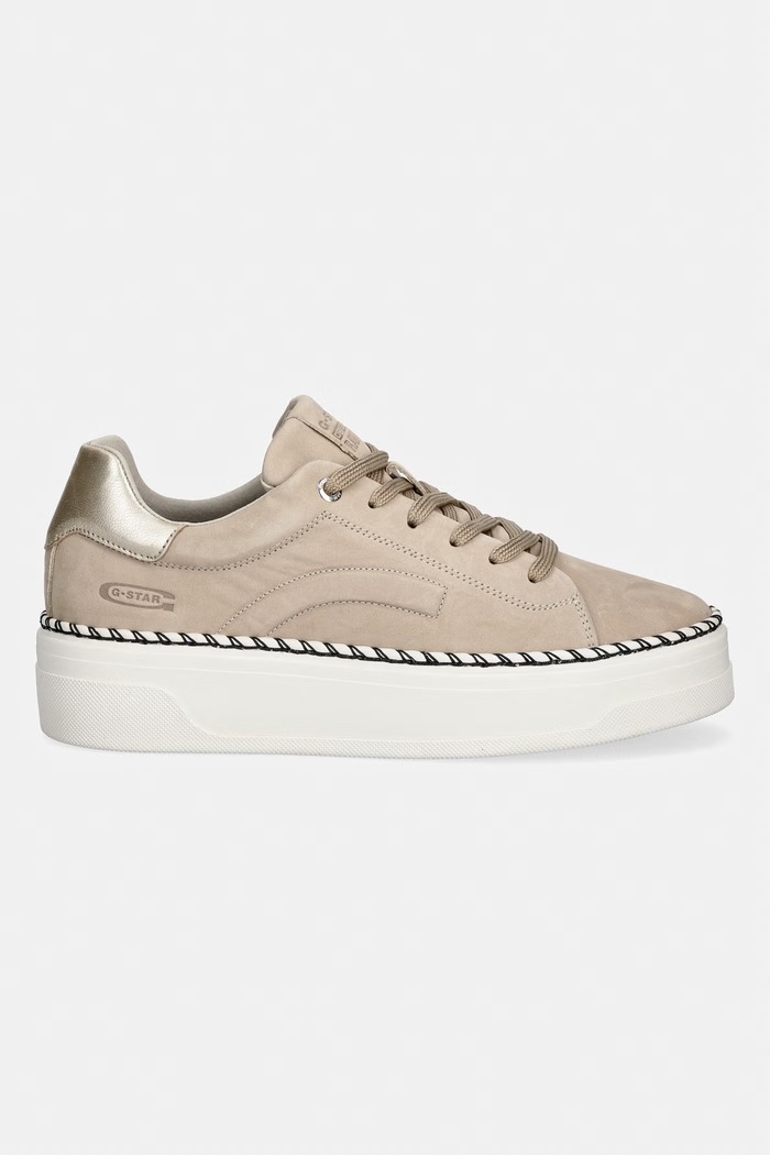 G-Star JORD NUB W sneakersy damskie nubukowe D29859.01.J280 beżowy SS26