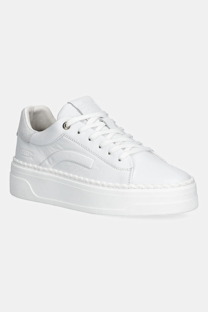 G-Star sneakersy skórzane JORD BSC W skóra zamszowa biały D28144.01.D280