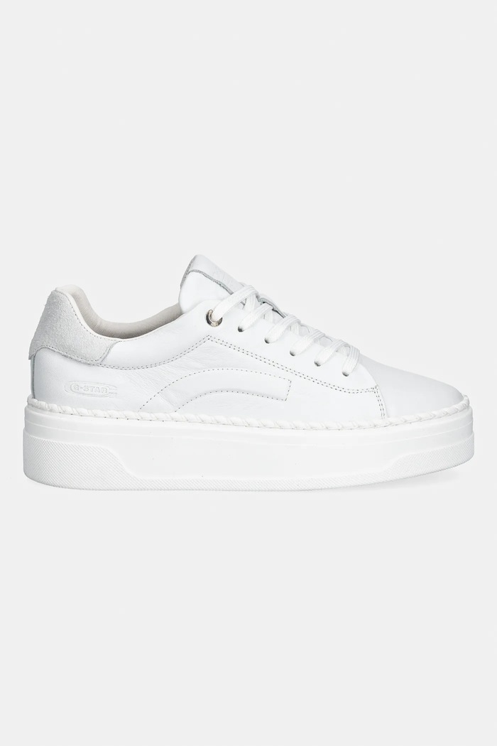 G-Star sneakersy skórzane JORD BSC W D28144.01.D280 biały SS26
