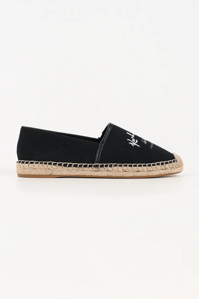Εσπαντρίγιες Karl Lagerfeld Kamini φλατ μαύρο KL80110A.900