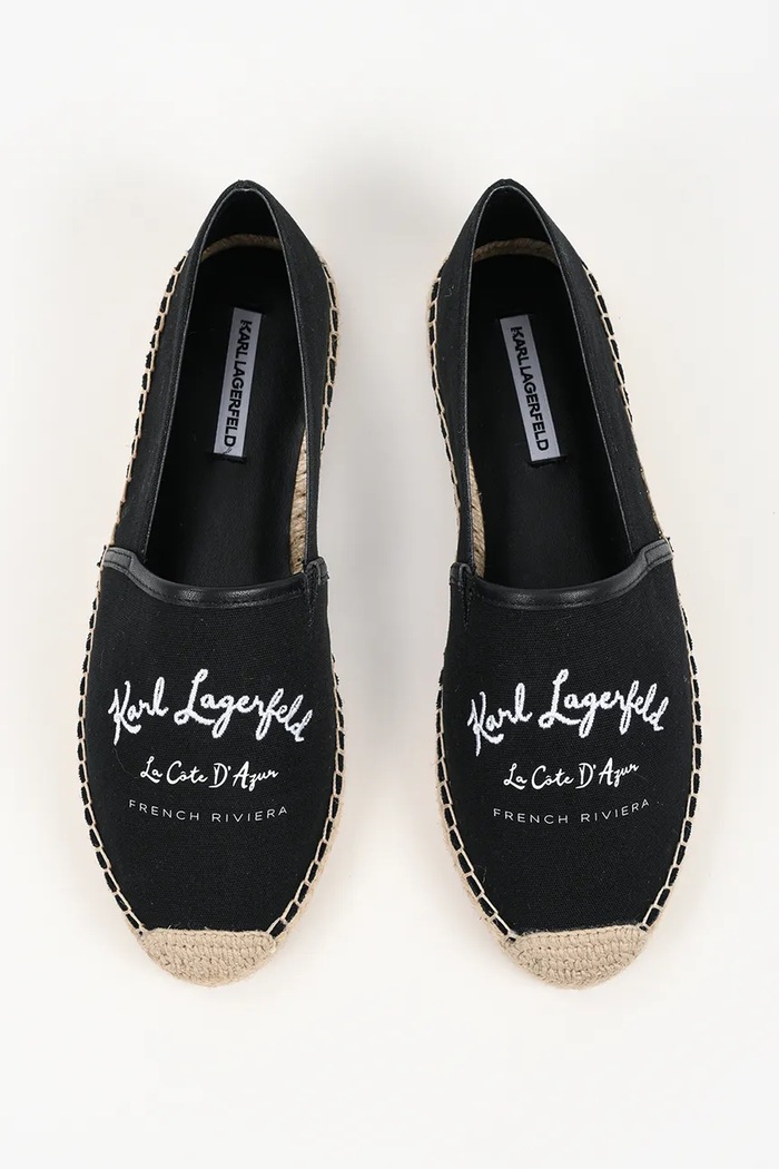 Εσπαντρίγιες Karl Lagerfeld Kamini μαύρο KL80110A.900