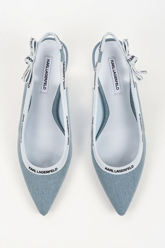 Karl Lagerfeld tocuri din piele Sienna albastru KL32706D.DAB