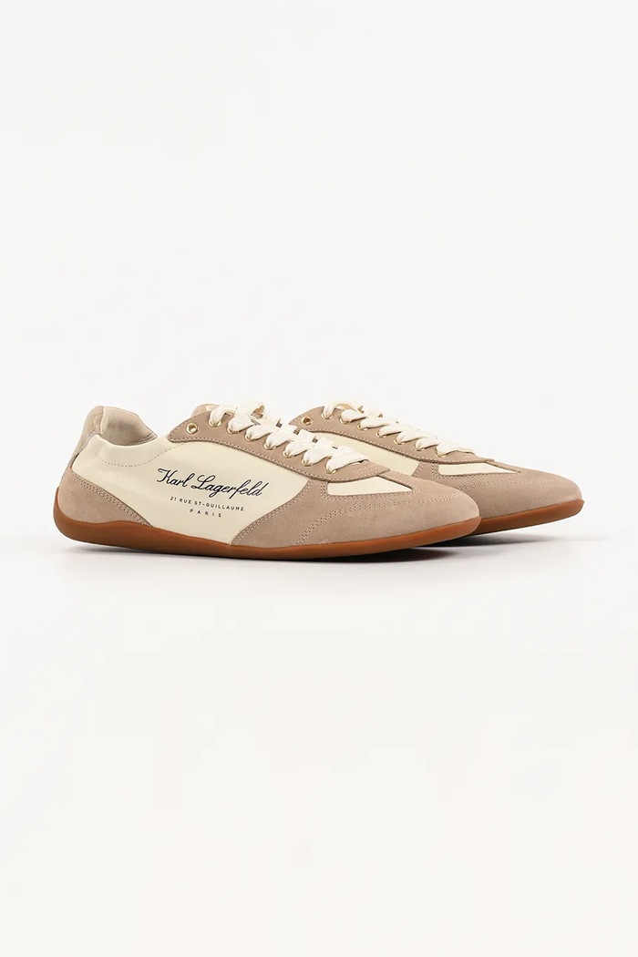 Kožené tenisky Karl Lagerfeld Altia KL66125.3T8 béžová SS26