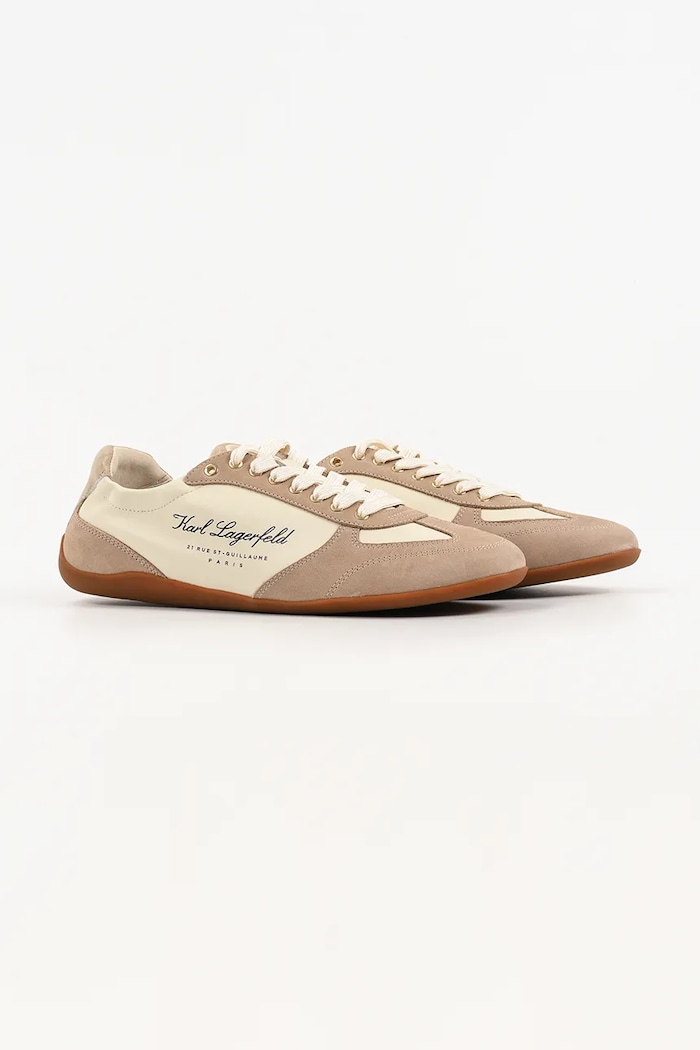 Kožené tenisky Karl Lagerfeld Altia KL66125.3T8 béžová SS26
