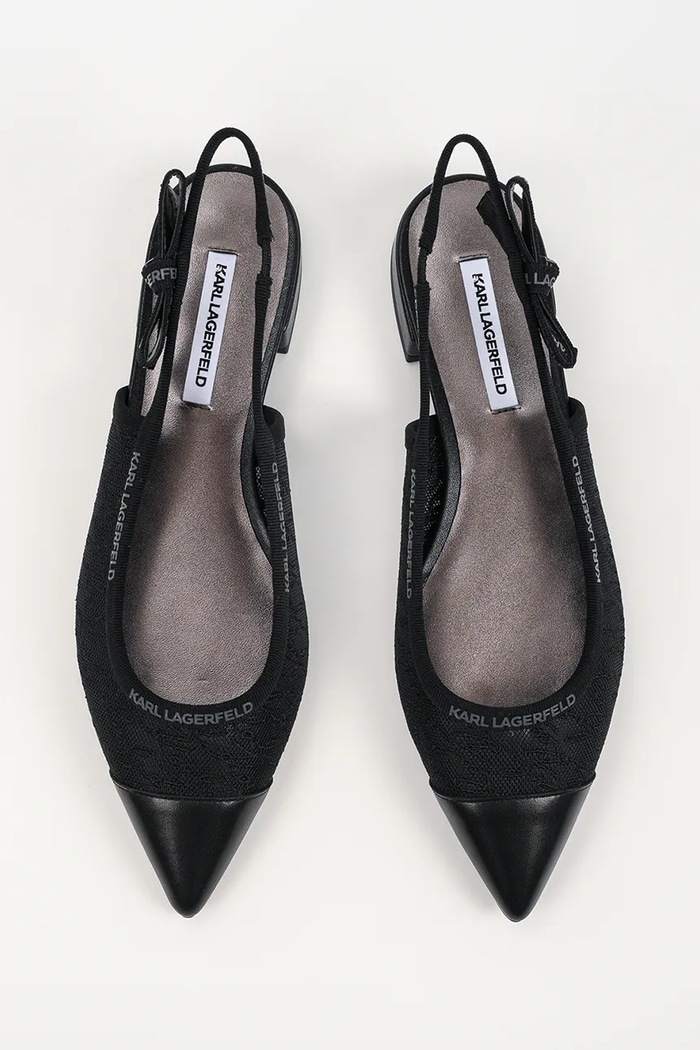 Karl Lagerfeld balerini Kerrie negru KL40158.M0X