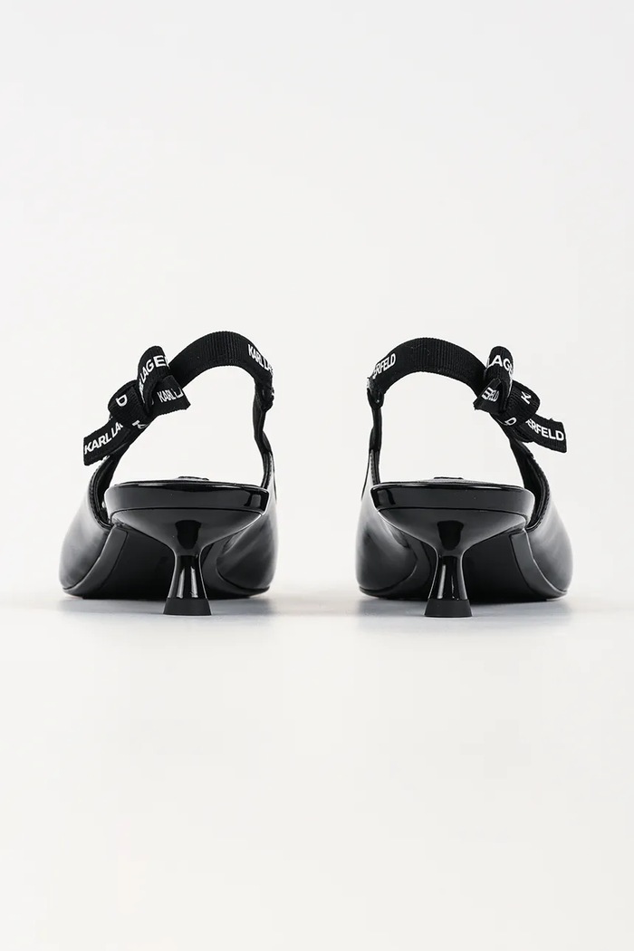 Încălțăminte Karl Lagerfeld stilettos de piele Pasha KL30109R.1BP negru
