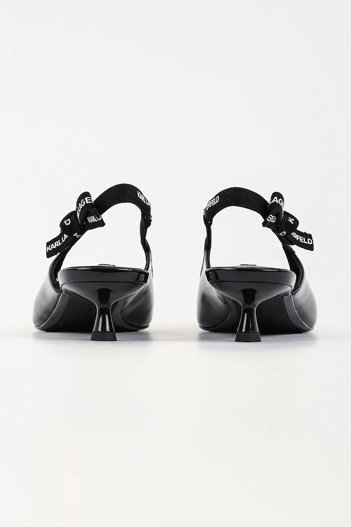 Încălțăminte Karl Lagerfeld stilettos de piele Pasha KL30109R.1BP negru