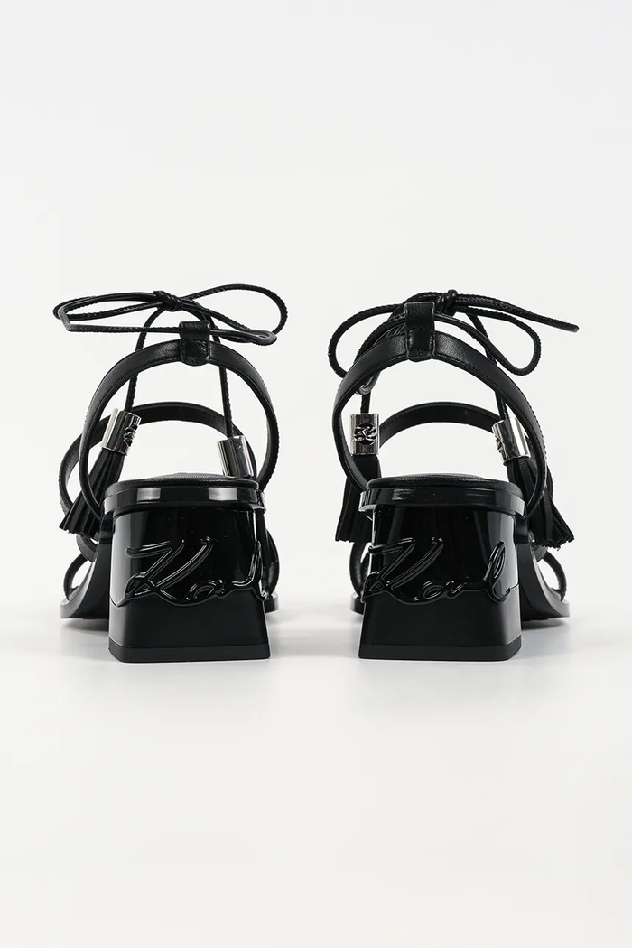 Scarpe Karl Lagerfeld sandali in pelle Kayla KL35416.000 nero