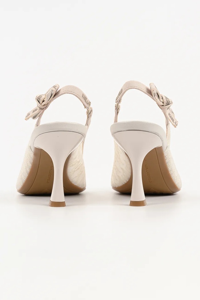 Încălțăminte Karl Lagerfeld pantofi stiletto din piele Sienna KL32728.M11 bej