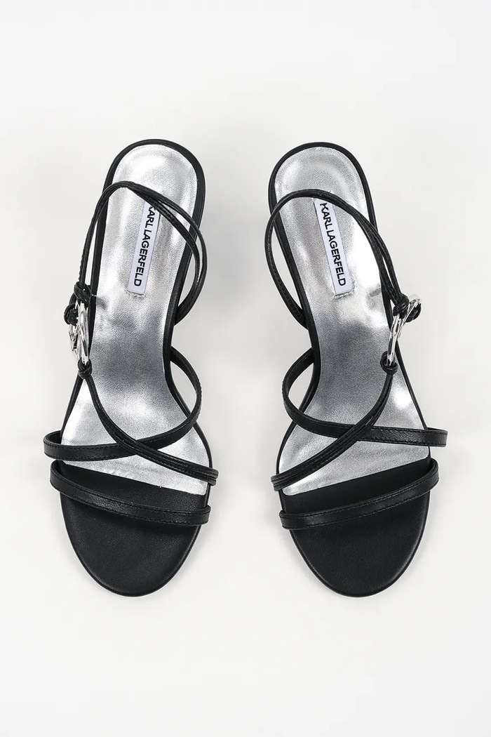 Kožené lodičky Karl Lagerfeld Sienna čierna KL32702A.000