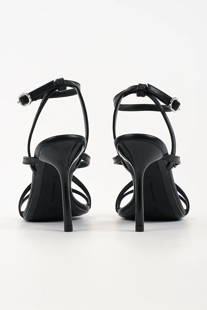 Încălțăminte Karl Lagerfeld sandale de piele Sarabande KL30906S.00S negru