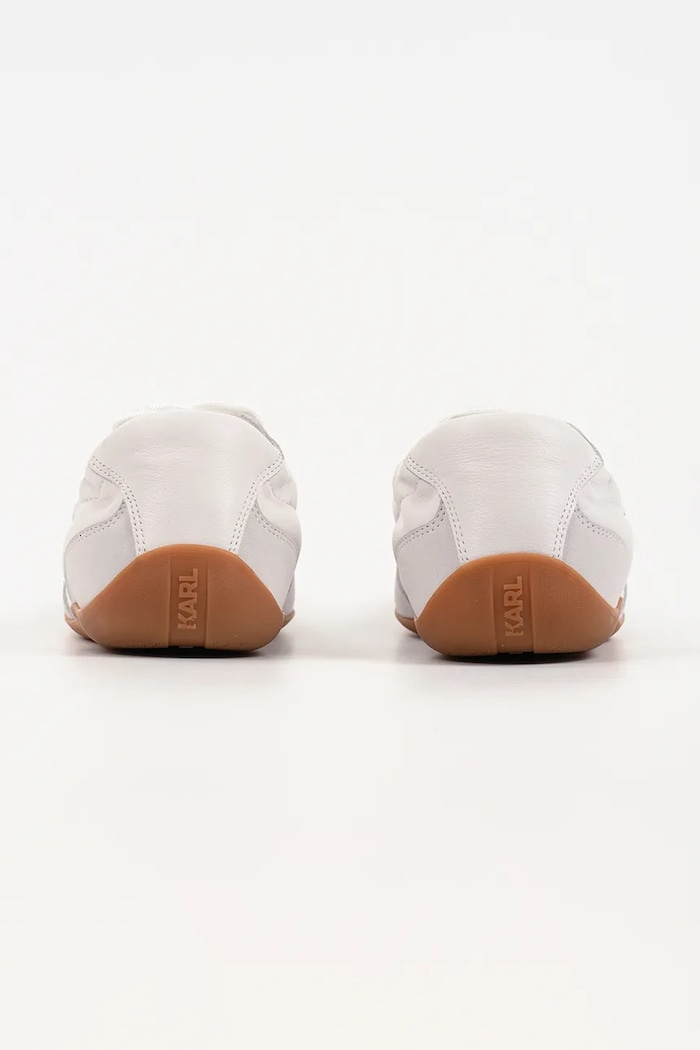 Încălțăminte Karl Lagerfeld Altia sneakers pentru femei, din piele KL66125.311 alb